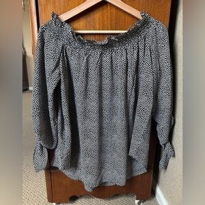 Michael Kors Galyn Off The Shoulder Top, Size Large
